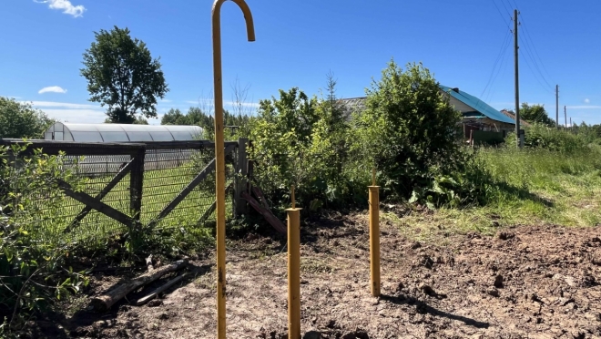 В поселке Голубой Советского района построен газопровод