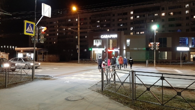 В Йошкар-Оле осветят ещё 14 пешеходных переходов