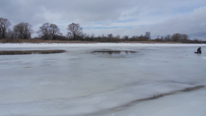 Толщина льда на реках Марий Эл колеблется от 10 до 30 сантиметров