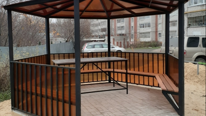 Проект «Беседка для отдыха и настольных игр» занял III место