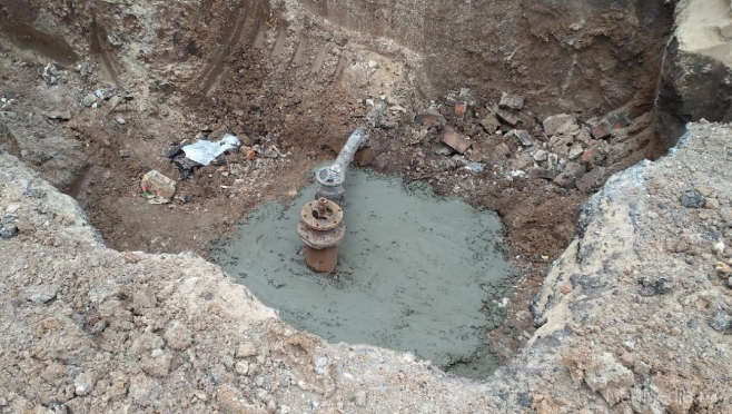 В Йошкар-Оле в микрорайоне 9В прорвало водопровод