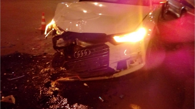 В Йошкар-Оле Audi Q3 и Audi А6 не поделили перекрёсток