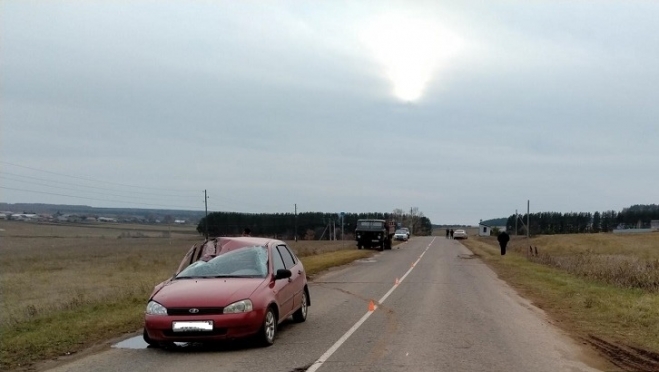 В Мари-Турекском районе LADA Kalina врезалась в грузовик