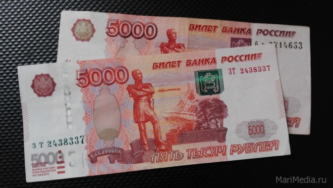 В Йошкар-Оле выявлены две поддельные пятитысячные купюры