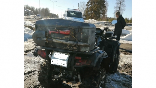 В поселке Советский задержали 13-летнего подростка на квадроцикле