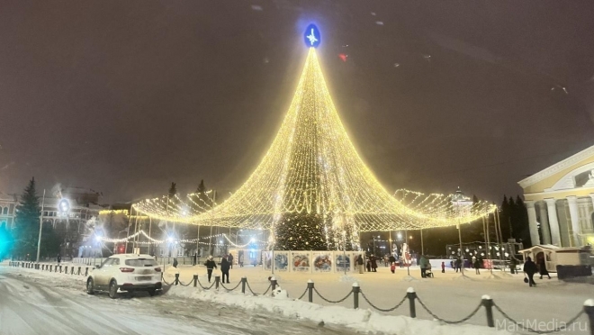 В центре Йошкар-Олы из-за новогодних мероприятий до конца февраля закрывают стоянку