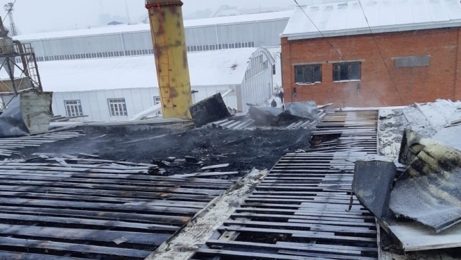 В Волжске могло сгореть деревообрабатывающее предприятие