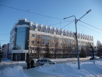 Здание МВД (утепление  вентилируемого  фасада  изоляцией  на основе базальтого волокна)