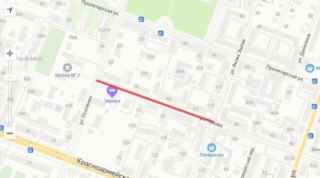 В Йошкар-Оле на две недели перекрыли часть улицы Чехова