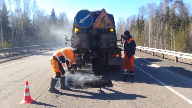В Марий Эл на федеральных автодорогах устранили дефекты дорожного полотна