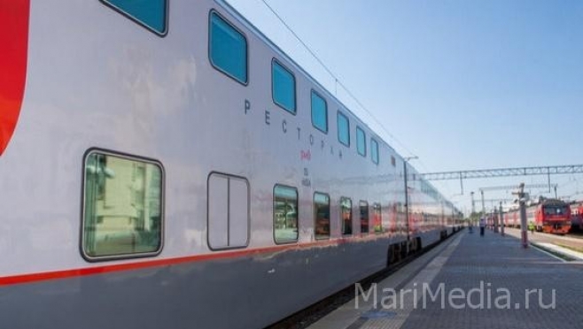 Отправка первого двухэтажного поезда из Йошкар-Олы пройдёт в торжественной обстановке