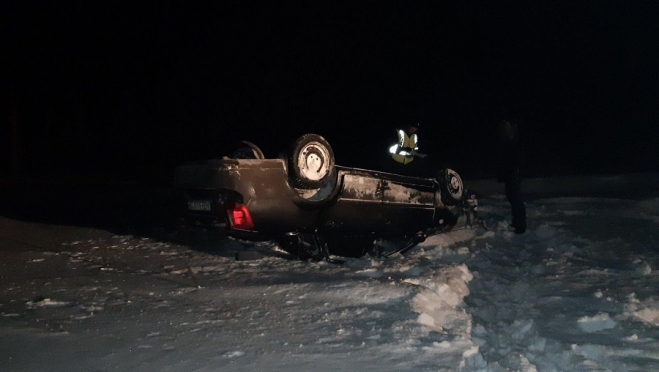 В Марий Эл пьяный водитель на Chevrolet Lacetti вылетел в кювет