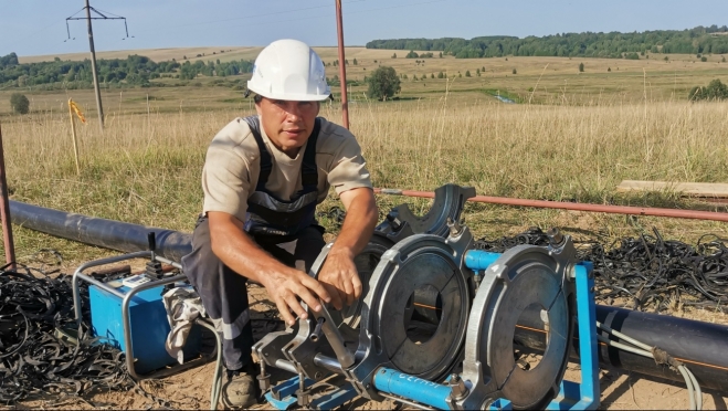 В Советском районе строится межпоселковый газопровод