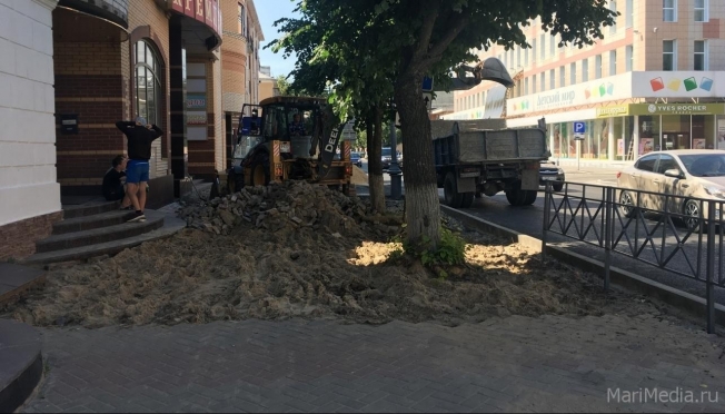 На ремонт тротуаров в Йошкар-Оле не хватает денег