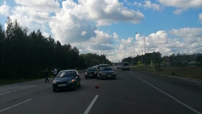 В Медведевском районе столкнулись четыре автомобиля