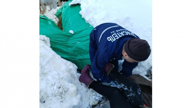 Спасатели Марий Эл пришли на помощь женщине, которая застряла в сугробе