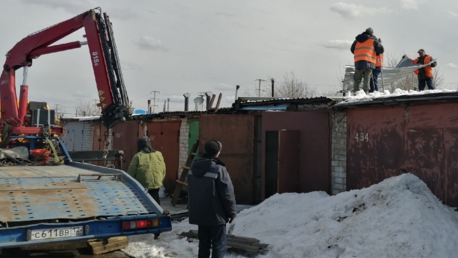 В Йошкар-Оле демонтируют гаражи, мешающие строительству магистрали