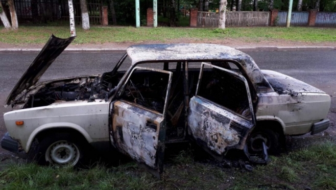 В Йошкар-Оле сгорел ещё один автомобиль