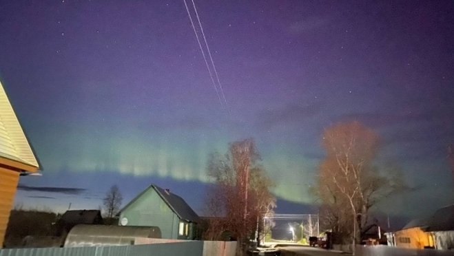 Жители Кировской области стали свидетелями редкого для наших широт природного явления
