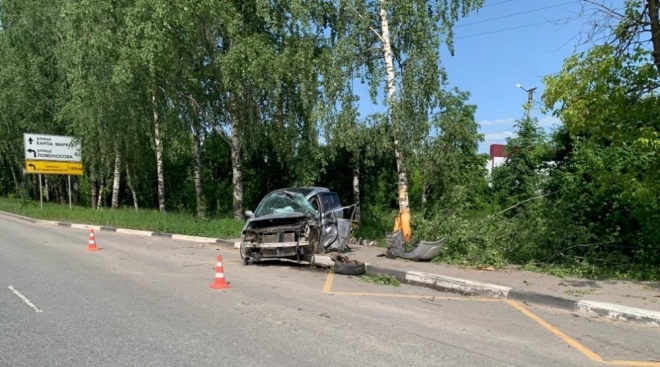 В Йошкар-Оле водитель Volkswagen подрезал автоледи