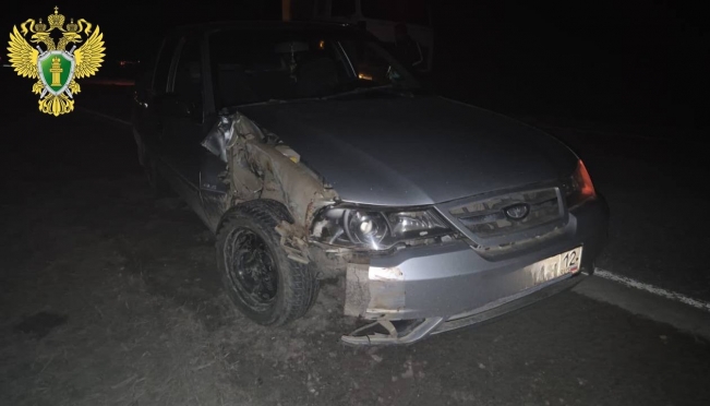 В Моркинском районе иномарка врезалась в мотоблок