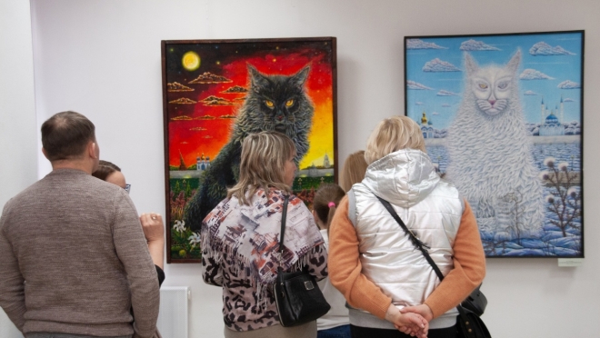 В Йошкар-Оле на открытии выставки «Кот Казанский» состоится встреча с художником