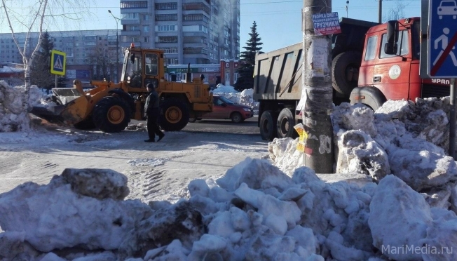 В Йошкар-Оле на снежную свалку вывезено 33 596 кубометров снега