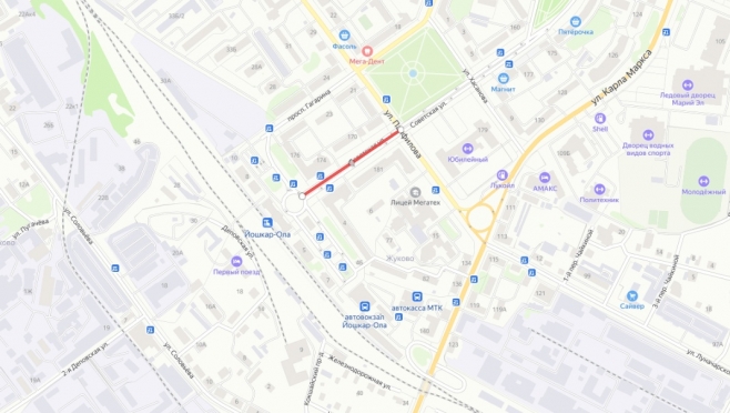 В Йошкар-Оле улицу Советскую перекрыли на 3 недели