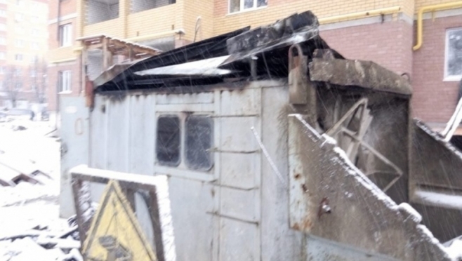 Из-за обогревателя в Йошкар-Оле загорелась бытовка