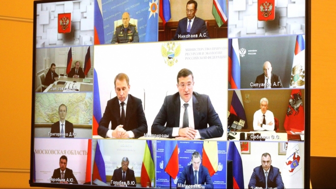 Юрий Зайцев доложил президенту о ситуации с лесным пожаром в Марий Эл