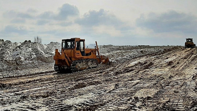 Для работы на снежном полигоне в Йошкар-Оле приобрели новый бульдозер