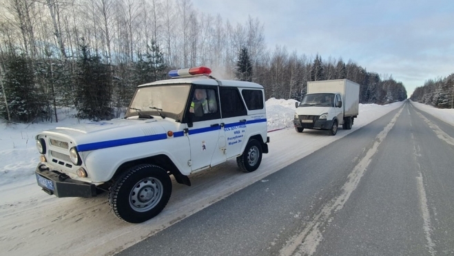 На трассе Марий Эл спасли от мороза замерзающего водителя