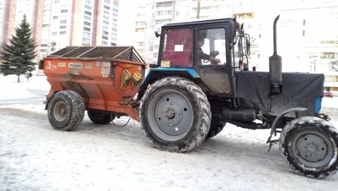 На улицах Йошкар-Олы работает 23 снегоуборочные машины