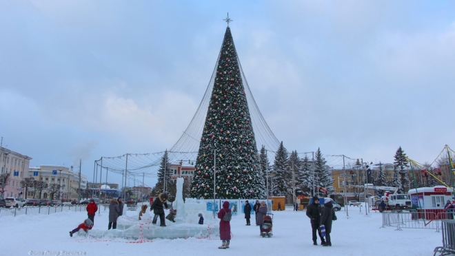 На площади Ленина в Йошкар-Оле сегодня пройдёт новогодняя программа