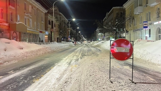Сегодня ночью из-за вывоза снега в Йошкар-Оле закроют для движения несколько улиц