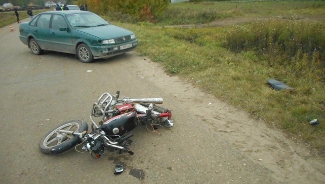 В Марий Эл 16-летний мопедист попал в ДТП