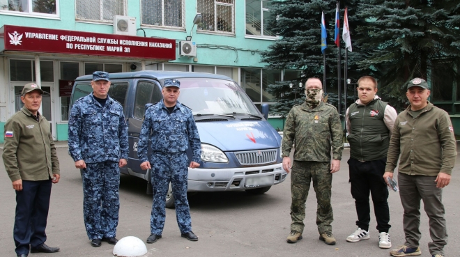 В Марий Эл сотрудники УФСИН передали бойцам марийских батальонов технику