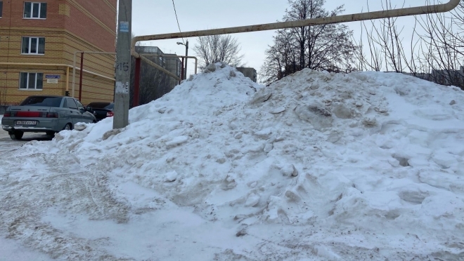 В Йошкар-Оле произошёл инцидент с управляющей компанией по вывозу снега
