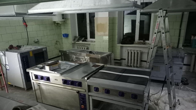 Бригада Марий Эл отремонтировала пищеблоки школы и детсада в Куйбышевском районе