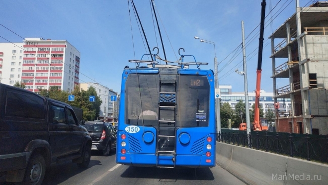В Йошкар-Оле из-за аварии на улице Машиностроителей троллейбусы временно не ходят