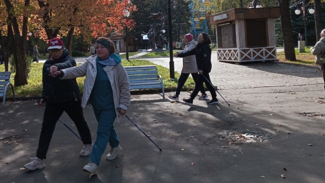 В Центральном парке в Йошкар-Оле вновь ждут на МК по северной ходьбе