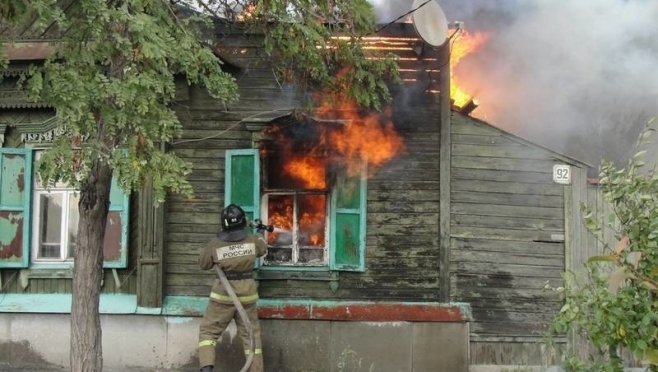 В Звениговском районе загорелся жилой дом