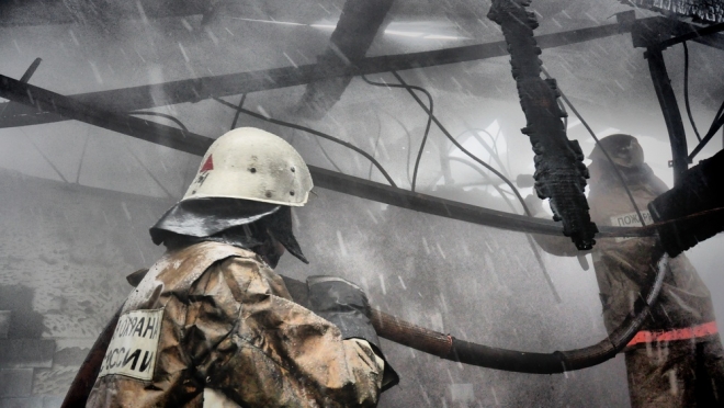В Новоторъяльском районе пожар уничтожил дом, хлев и дровяник