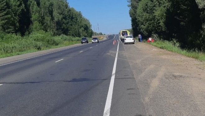 В Медведевском районе на объездной дороге пьяный водитель устроил ДТП