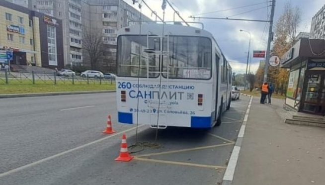 В Йошкар-Оле в салоне троллейбуса упала пожилая женщина