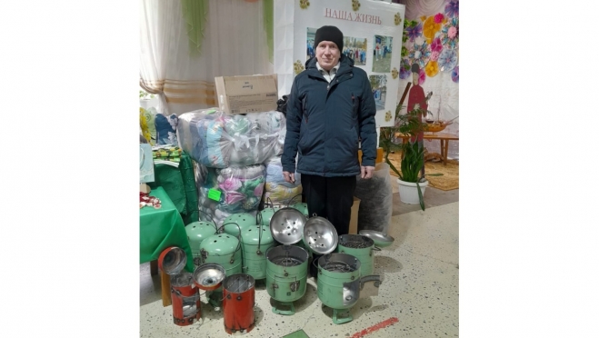 Житель Марий Эл изготовил для бойцов СВО более сотни печей под блиндажные свечи