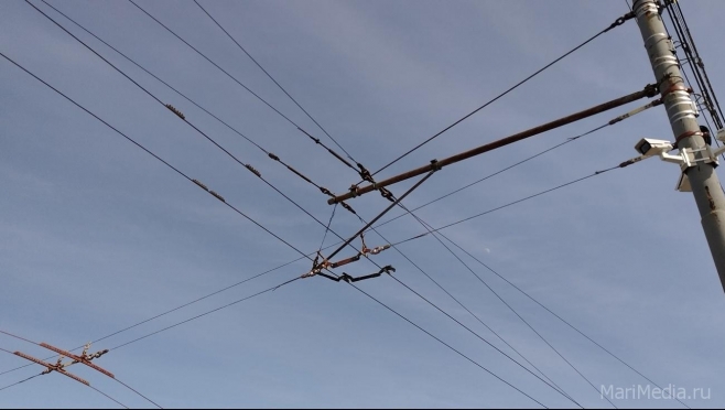 В Йошкар-Оле произошёл обрыв контактной сети на Машиностроителей