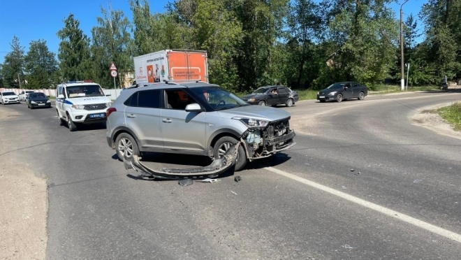 В Волжске не поделили дорогу два Hyundai Creta