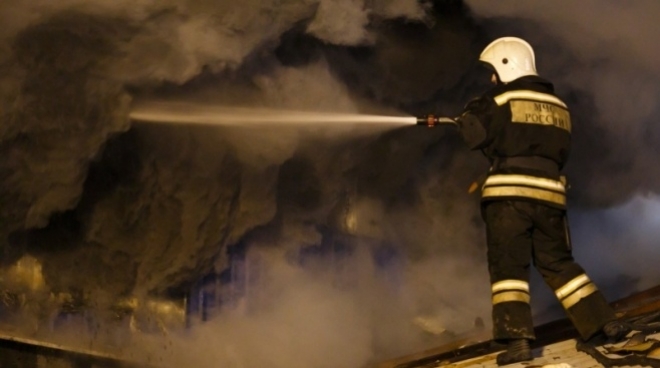 В пожаре в Волжске травмирован 57-летний мужчина