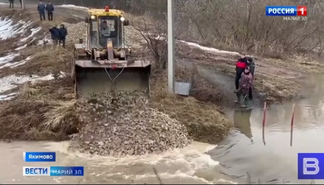 На реке Монага у Якимовского выселка построили дамбу